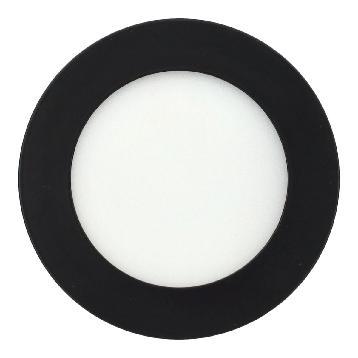 Downlight panel 6W redondo NEGRO