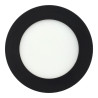 Painel de downlight 6W redondo PRETO