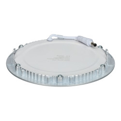 Downlight panel 12W redondo PLATA