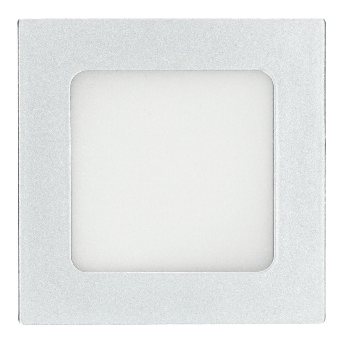 Downlight panel 6W cuadrado PLATA
