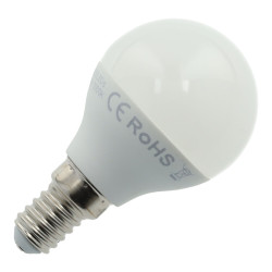 Lâmpada 5W Esfera Led E14 luz branca