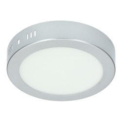 Plafón Led 12W redondo PLATA