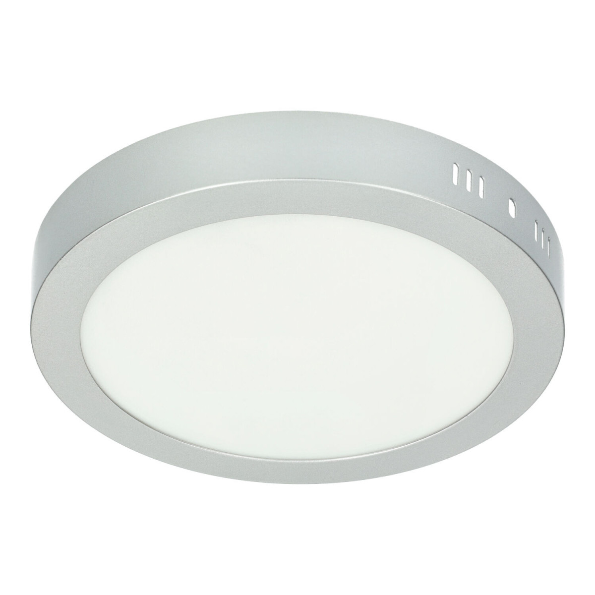 Plafón Led 18W redondo PLATA