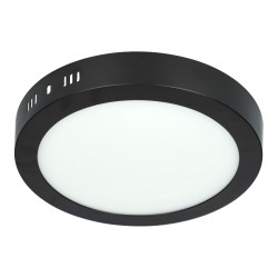 Plafón Led 18W redondo NEGRO