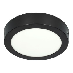 Plafón Led 12W redondo NEGRO
