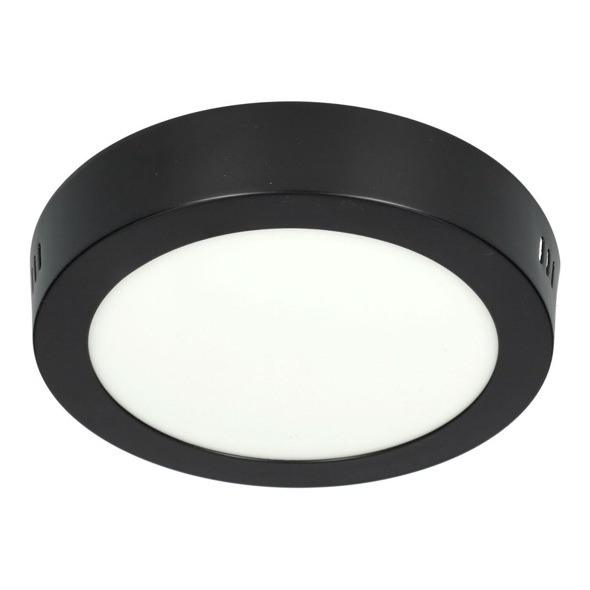 Plafond à leds 12W rond NOIR