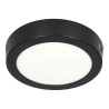 Plafond à leds 12W rond NOIR