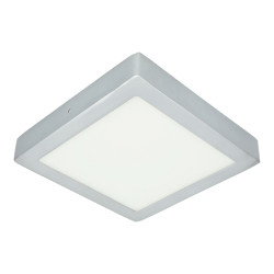 Plafón Led 18W cuadrado PLATA