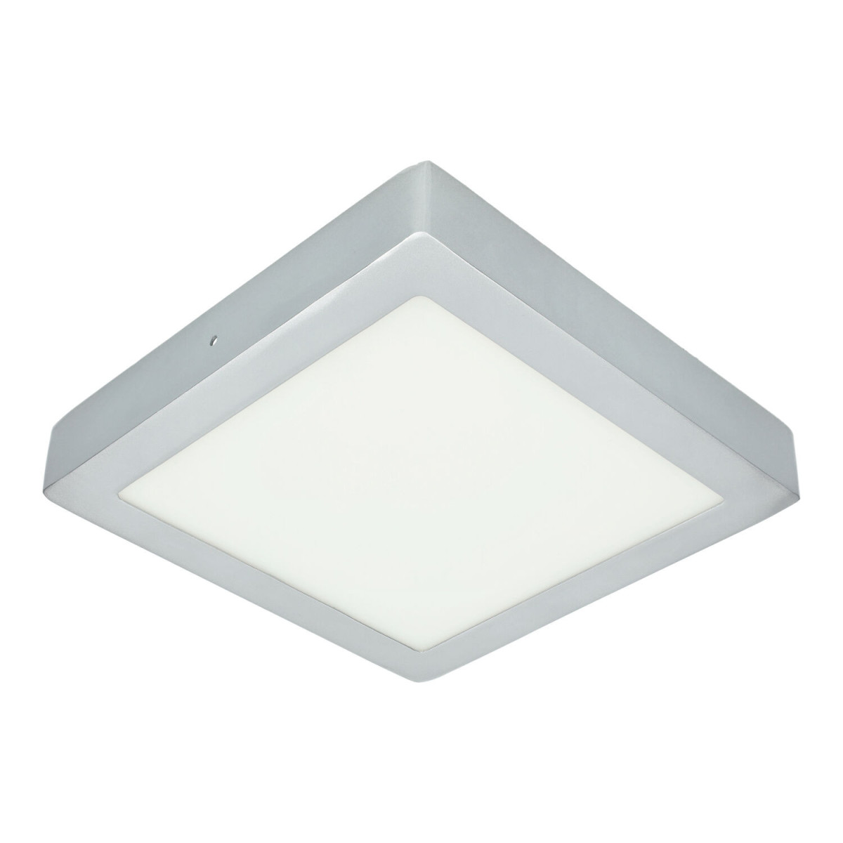 Plafón Led 18W cuadrado PLATA
