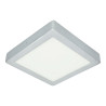 Plafonnier LED carré de 18W ARGENT