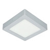 Plafón Led 12W cuadrado PLATA