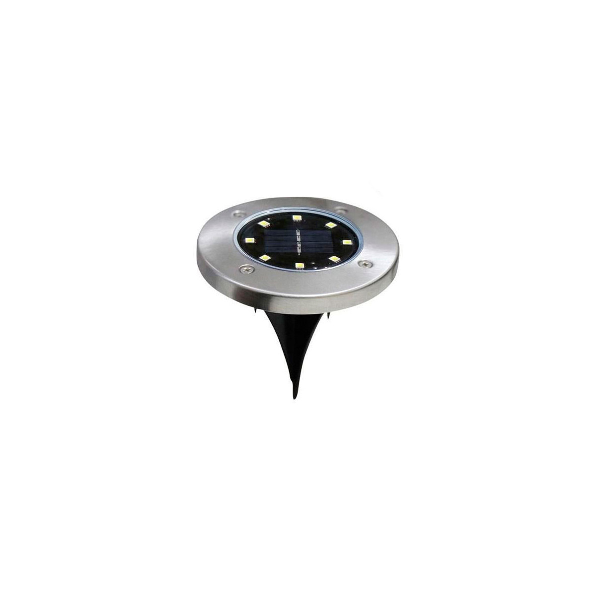 Balise de sol à LEDs solaires avec pointe