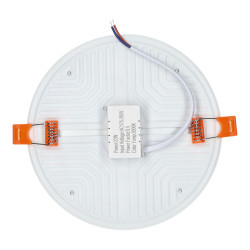 Downlight panneau circulaire sans bordure - 22W, coupe réglable