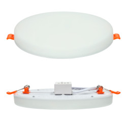 22W Adjustable rimless panel - round