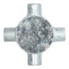 4-way metal conduit box