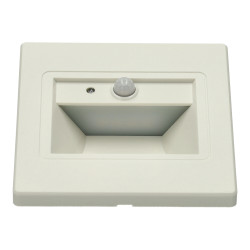 Baliza led sensor movimiento + crepuscular color blanco