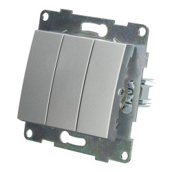Interruptor triple 10A serie PC
