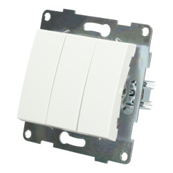 Switch key 3 gang 1 way PC series