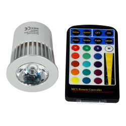 Bombilla dicroica RGB 5W GU10