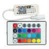 Controlador WIFI com controle remoto de faixa de LED 12/24V RGB