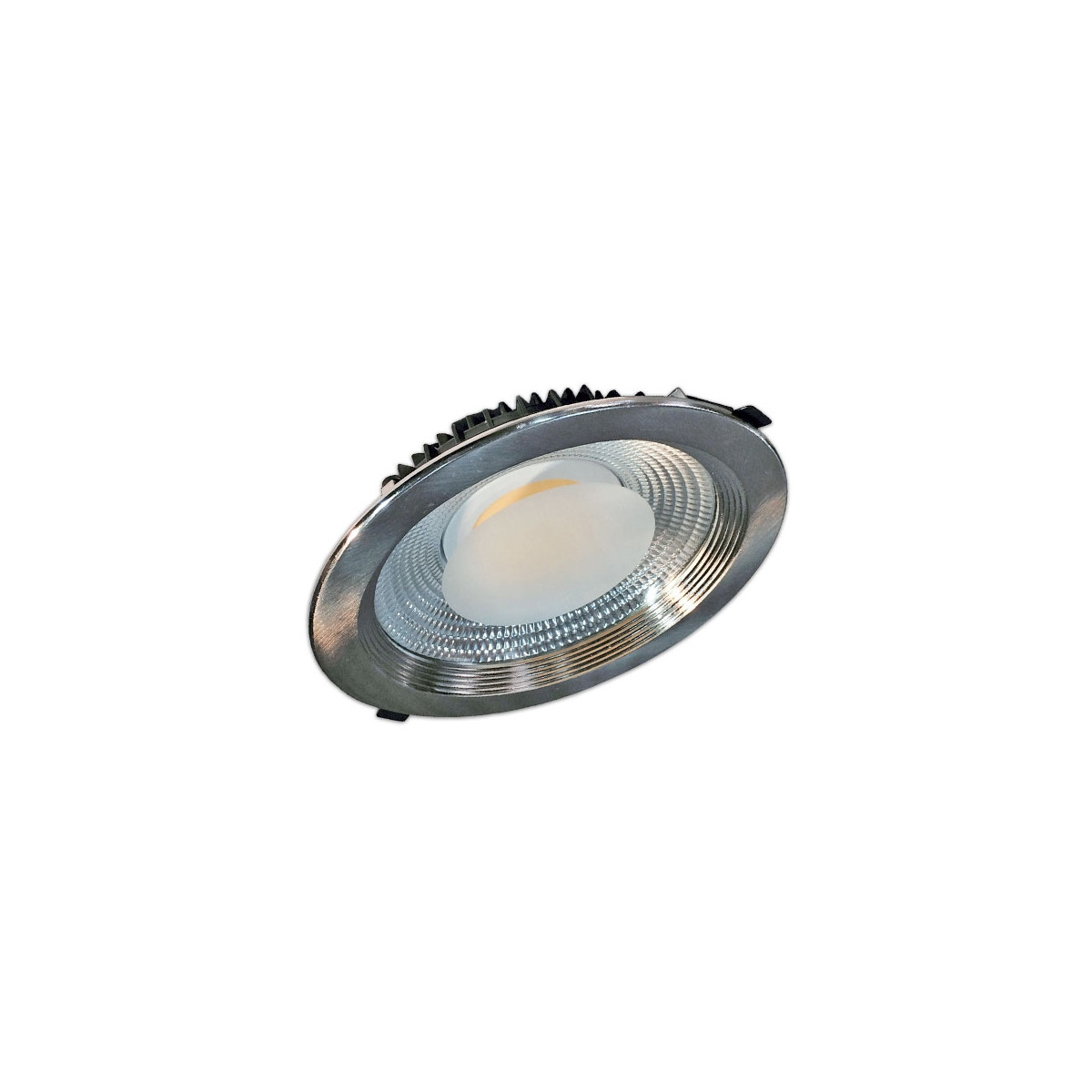 Proyector Led techo redondo plateado 30W