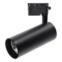 Foco carril led 30W orientable negro