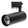 Foco carril led 30W orientable negro