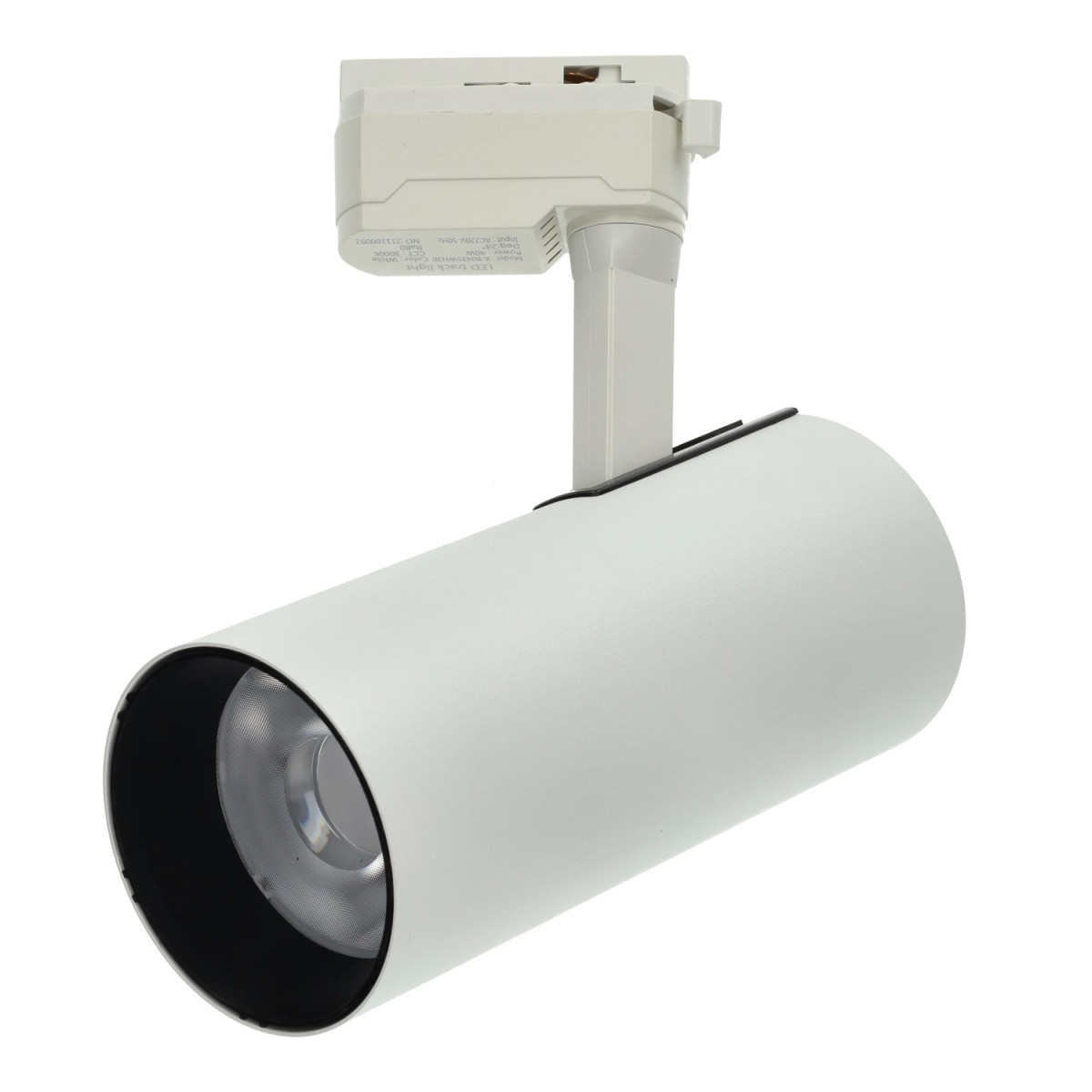 Foco carril led 40W orientable blanco