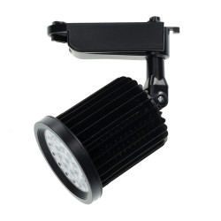 Foco carril negro 24W orientable