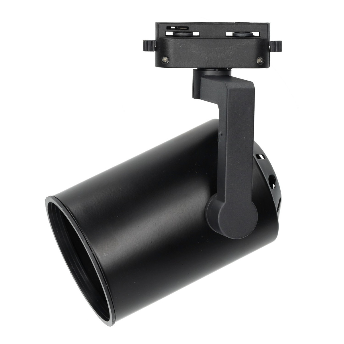 Foco rail para lâmpadas E27 negro