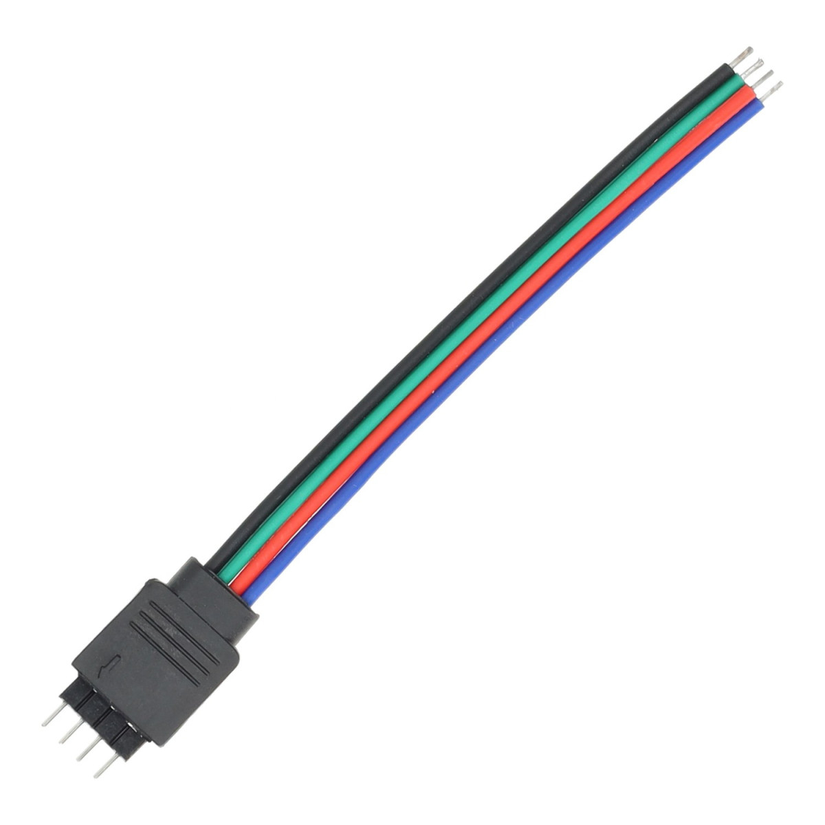Cable conexión macho tira LED RGB (4 pin)