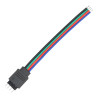 Cabo de ligação macho para fita LED RGB (4 pinos)
