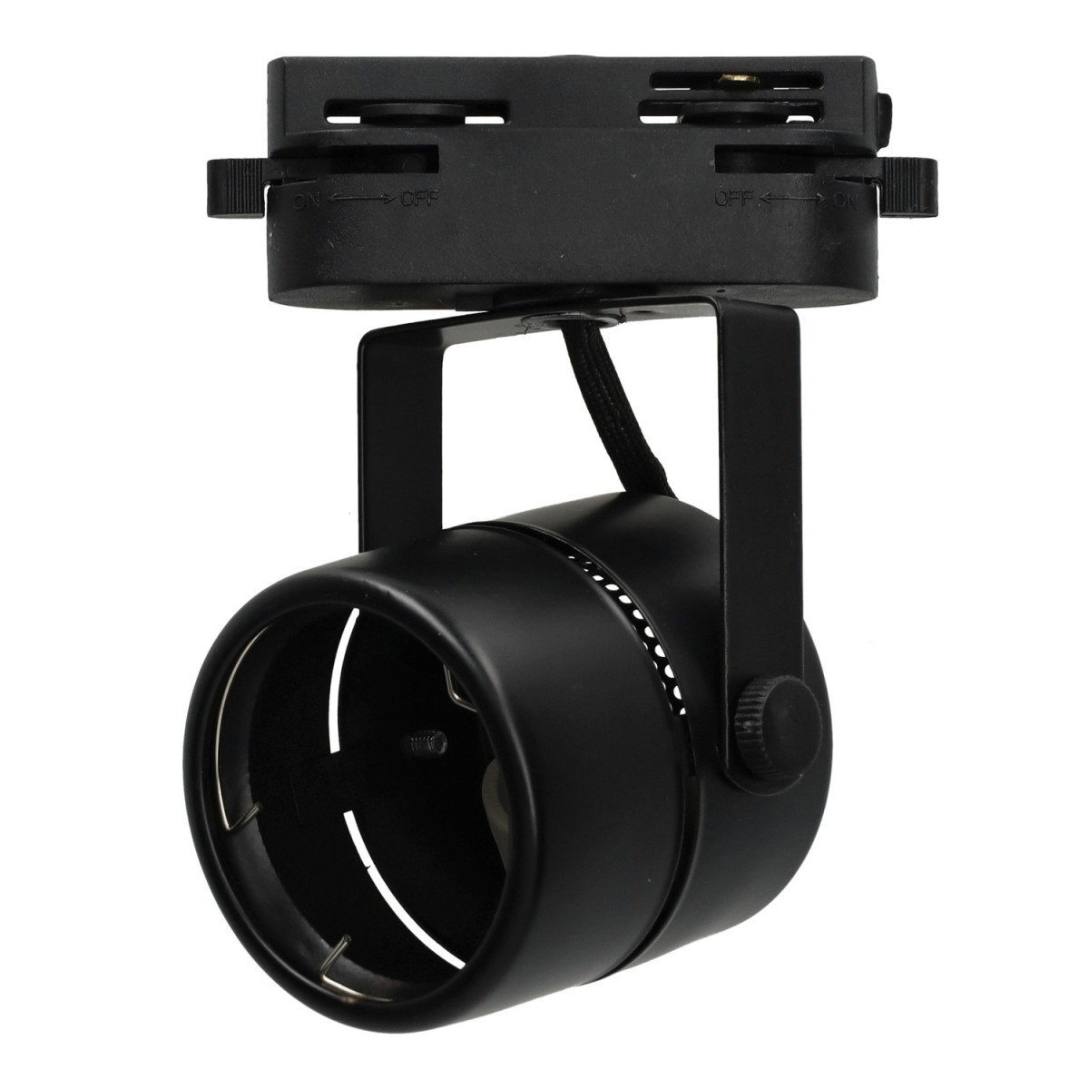 COMPACT Rail Spotlight - Black, GU10 Lamps