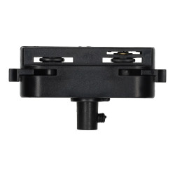 Adaptador carril monofásico color negro