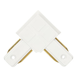 Connectable Rail Connector - Corner, White