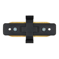 Unión carril recta ensamblable negro