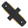Unión carril recta ensamblable negro