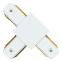 Unión carril "T" ensamblable blanco