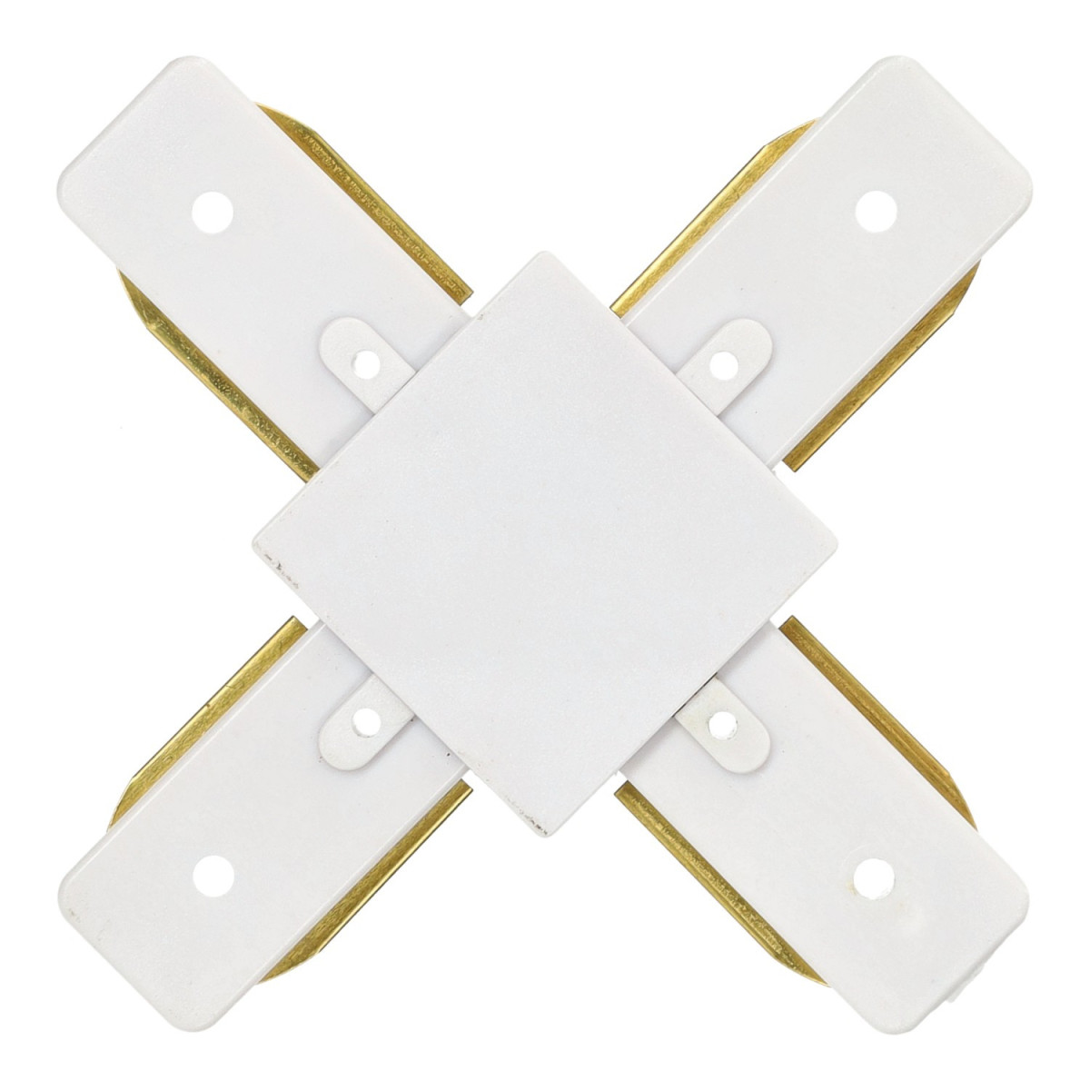 Unión carril "+" ensamblable blanco