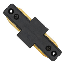 Connectable PVC Rail Connector black- Straight Line
