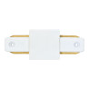 Unión recta carril PVC color blanco