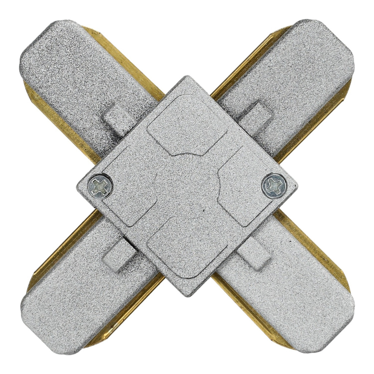 Connectable Rail Connector - Cross, grey