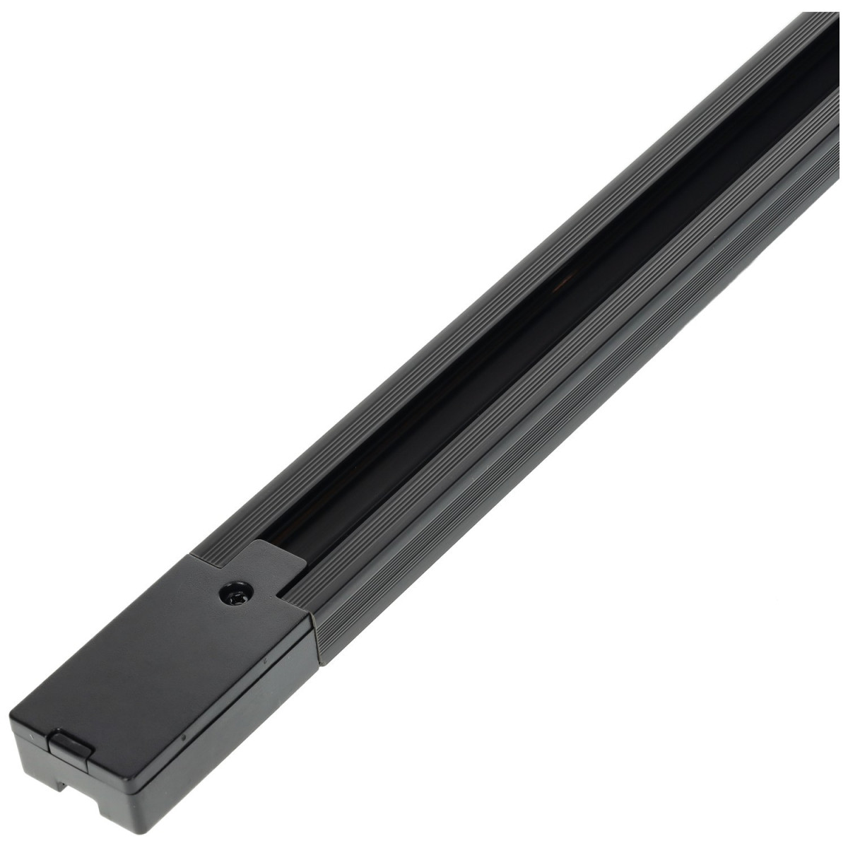 PVC LED Spotlights Rail - Connectable, 1 Metre Long, black