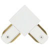 Joint de rail courbé en PVC, blanc