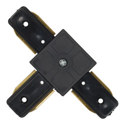 Connectable PVC Rail Connector black - T Line