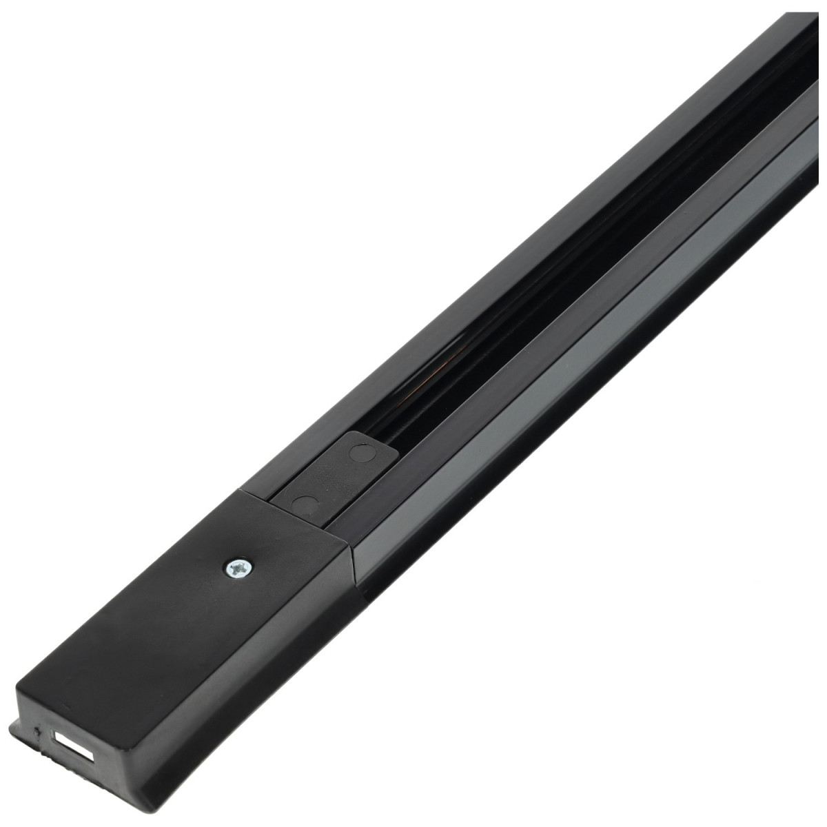 Carril focos led negro 2 metros ensamblable