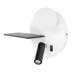 APLIQUE ALUMINIO LED 5+3W USB