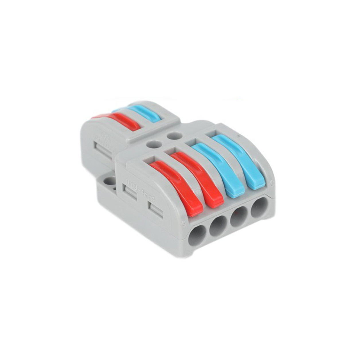 Connecteur rapide 2 entrées 4 sorties 0,08-4mm²