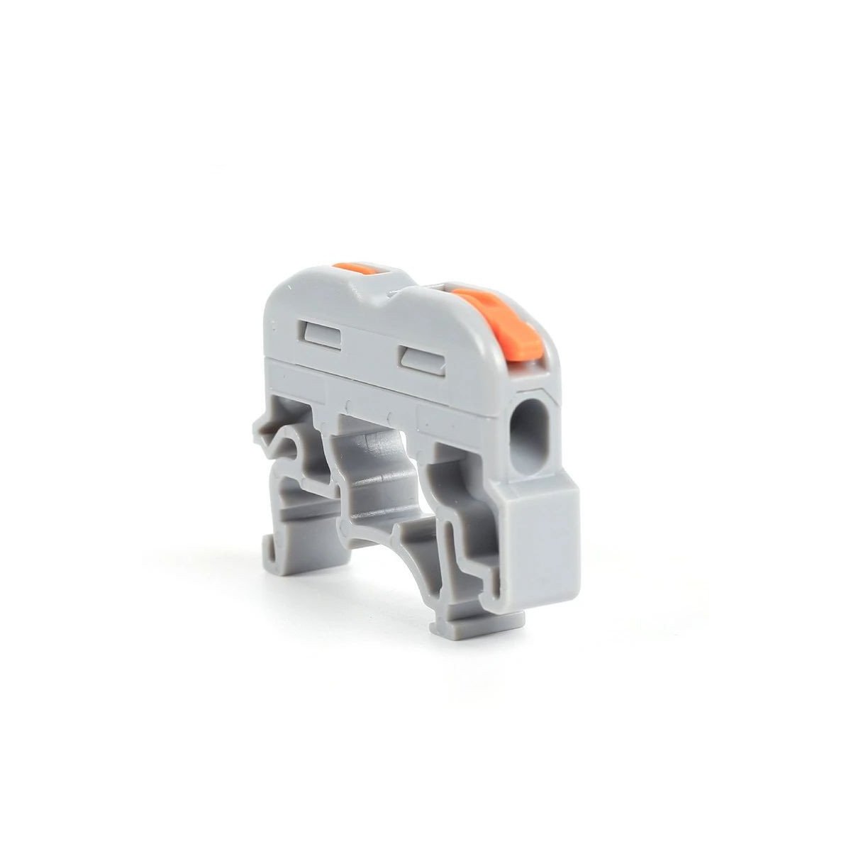 Conector rápido para calha DIN 1 entrada 1 saída 0,08-4mm²