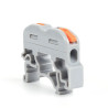 Connecteur rapide pour rail DIN 1 entrée 1 sortie 0,08-4mm²